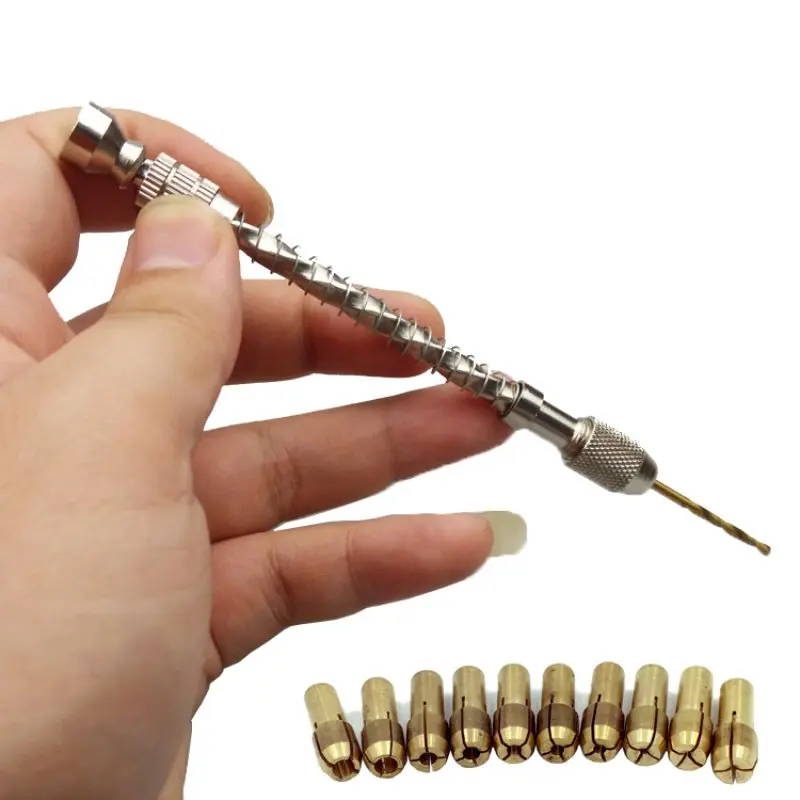 

Wood Spiral Beading Reaming Hand Twist Drill Hand Drill&Spring Manual Wire Twisting Drilling Jewelry Watch Repair Jewelry Tools