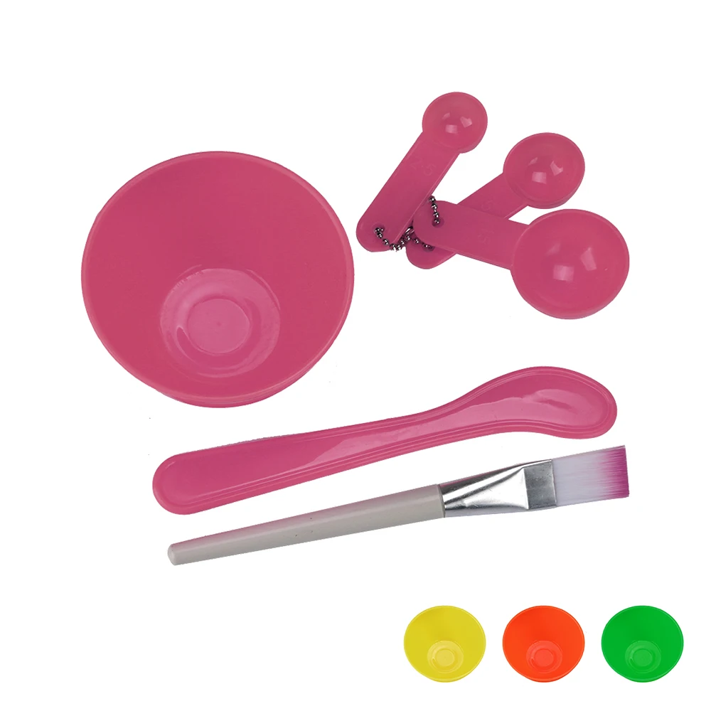 

Women's Fashion 4 in 1 DIY Facial Mask Mixing Bowl Brush Spoon Stick Tool Face Care Set FSS