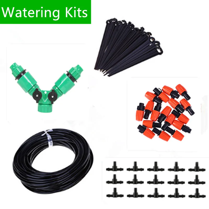 30m Misting Sprinkler Automatic Micro Drip Irrigation Timer Garden