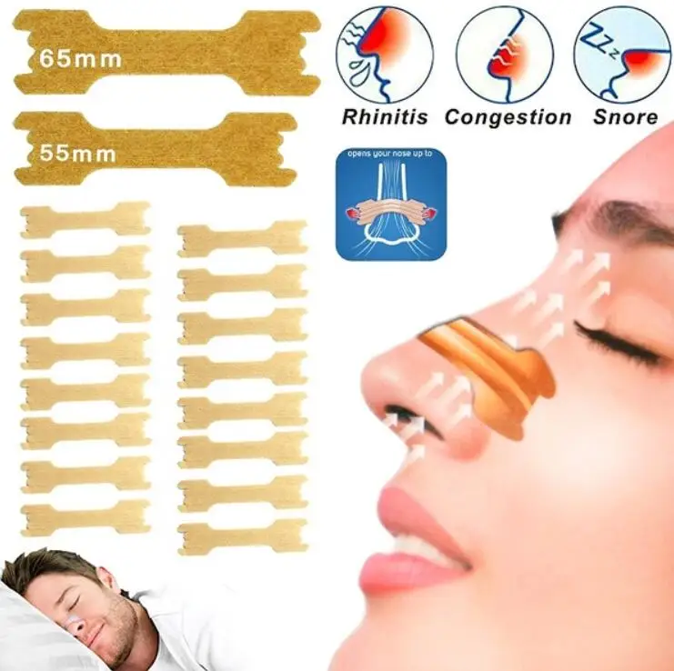 50 шт. дышащие полоски для носа правильный способ остановить храп лучше дышать анти храп полоски легче уход за здоровьем