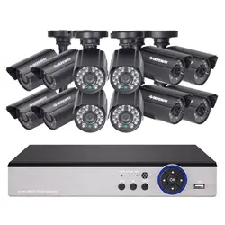 Defeway 1080n HDMI DVR 12 1200tvl 720 P HD Открытый безопасности дома Камера Системы 16 ch Товары теле- и видеонаблюдения видеорегистратор AHD CCTV комплект 1 ТБ HDD