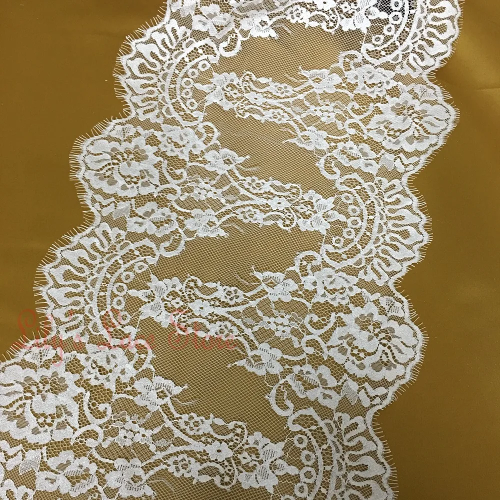29CM wide nylon lace trim wedding veil sewing lace trimming 15 yards
