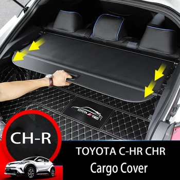 

For TOYOTA C-HR CHR 2017 2018 2019 Rear Cargo Cover privacy Trunk Screen Security Shield shade (Black, beige) Auto Accessories