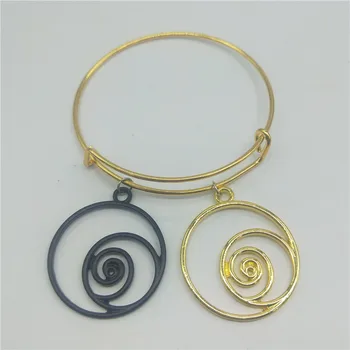 

Hot simple round Bangles, geometric jewelry, geometric wristband, wearable mathematics women jewelry