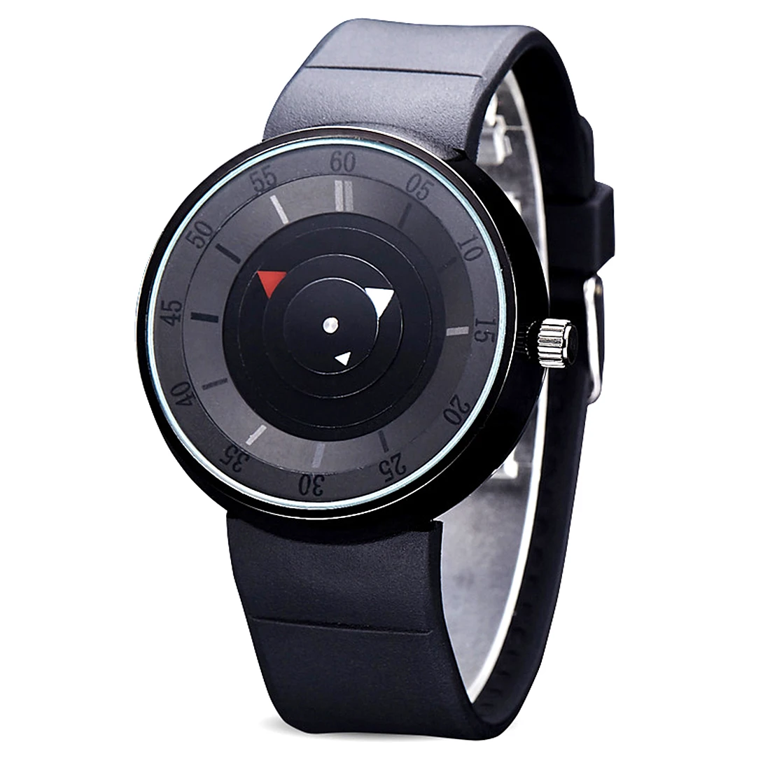 

Black Quartz Men Watches Silicone Clock 2018 Relogio Masculino Men Women Wristwatch Adjustable Sport Watch New Design Hour Clock