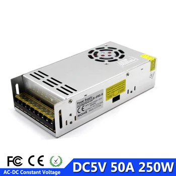 

Single Ouput Switching power supply DC5V 50A 250W Driver Transformers AC DC SMPS For LED display Strip light Lamp DIY CCTV AV TV