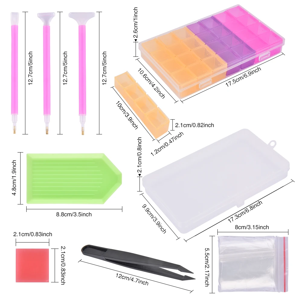 Алмазная вышивка набор инструментов Быстрая алмазная живопись наборы точечная ручка Стразы коробка для хранения клей для алмазов глина DIY аксессуары для рукоделия