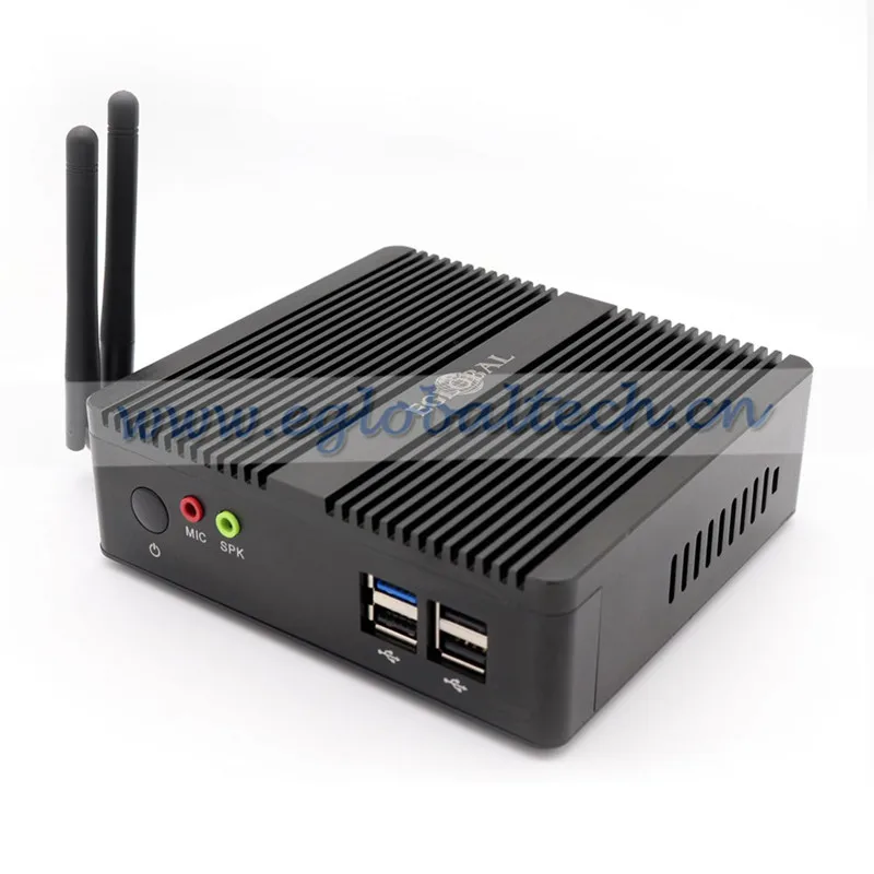 Безвентиляторный мини ПК Eglobal Linux четырехъядерный процессор Celeron J1900 2 ГГц