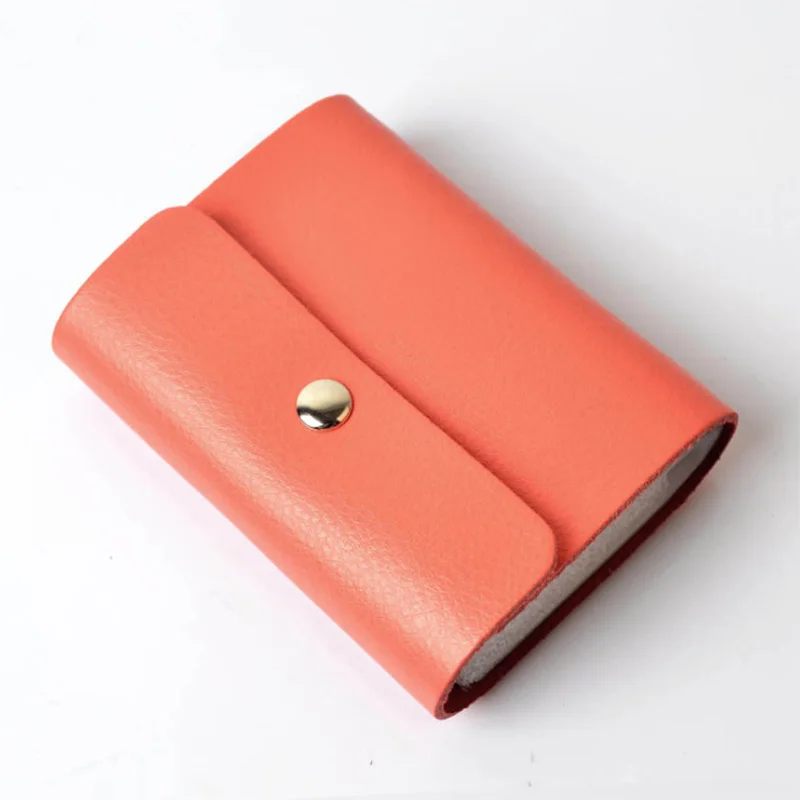 100% Genuine Leather Card Holder Business Card Holder Women&Men's Card ID Holders For Businessman Fashion Cow Leather Cardholder (13)