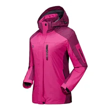 Direnjie зимние женские 2 in1 ветрозащитный Термальность Пеший Туризм Куртки дамы Открытый Отдых Восхождение водонепроницаемый дышащий ветровка