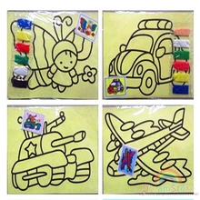 5 шт. DIY toyschildren песок paintingcolor Рисование песком paintingeducational игрушка роспись setchildren исследование весело
