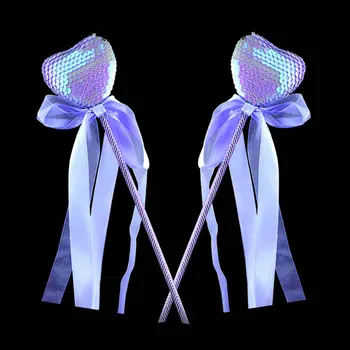 

Five Pointed Star Fairy Wand Heart Crown Shape Magic Stick Girl Party Princess Cute home decor birthday