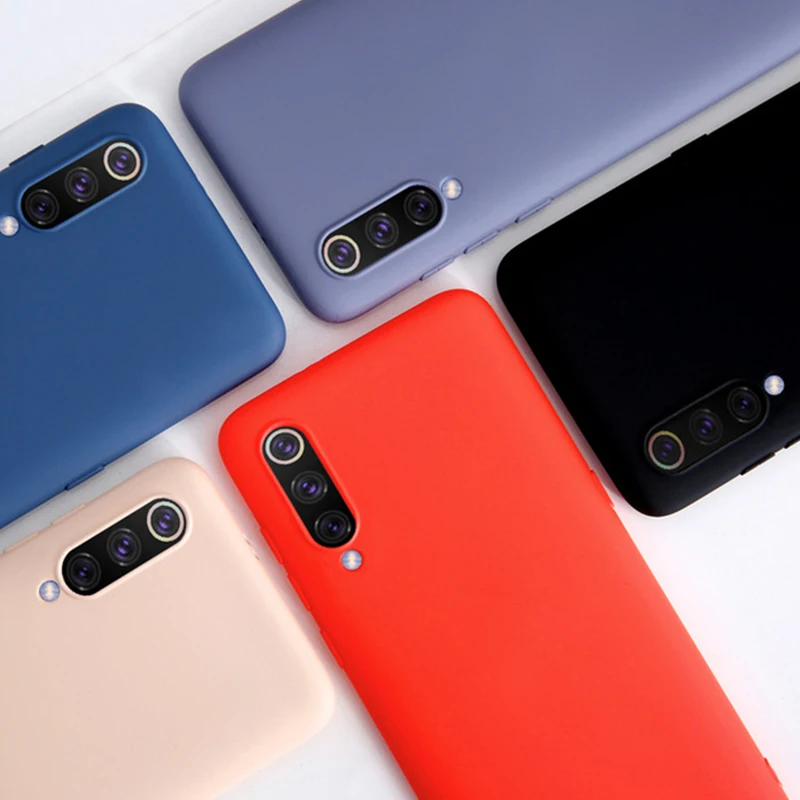 

Luxury Soft Liquid Silicone Cases For Xiaomi mi 9 mi9 SE Case Shockproof Back Covers For Xiaomi mi 8 Lite mi8 Explorer Edition