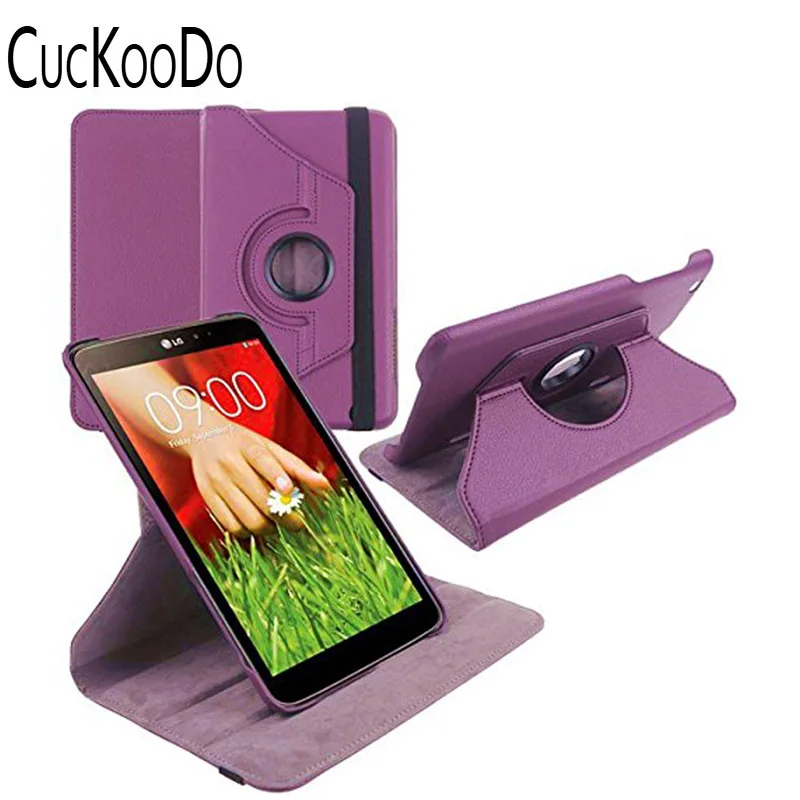 

CucKooDo For LG G Pad 8.3" V500, 360 Degree Rotating PU Leather Smart Case for 8.3" LG G Pad 8.3 V500/V510 (Wifi Version)& VK810