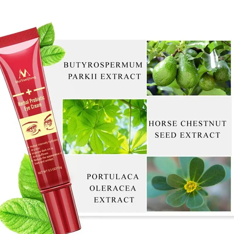 

MeiYanQiong Remove Dark Circles Eye Cream Anti Wrinkle Anti Aging Serum Herbal Probiotic Puffiness Repair Eyes Skin Care