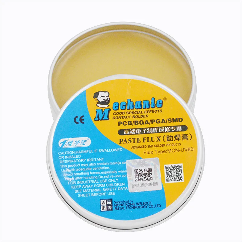 

1Pc MCN-UV80 UV50 No-Clean Paste Flux Soldering Tin BGA Solder Flux Electric Soldering Iron Welding Fluxes For PCB BGA PGA SMD