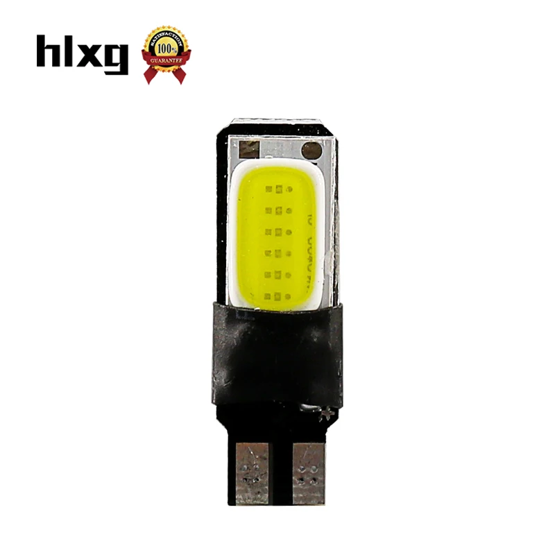 Автомобильные светодиодные cob лампы hlxg высокой мощности t10 w5w 5w5 12v t 10 белые