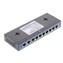 10 портов 10/100 Мбит/с 8 порт PoE и 2 подключения питания через Ethernet коммутатор адаптер