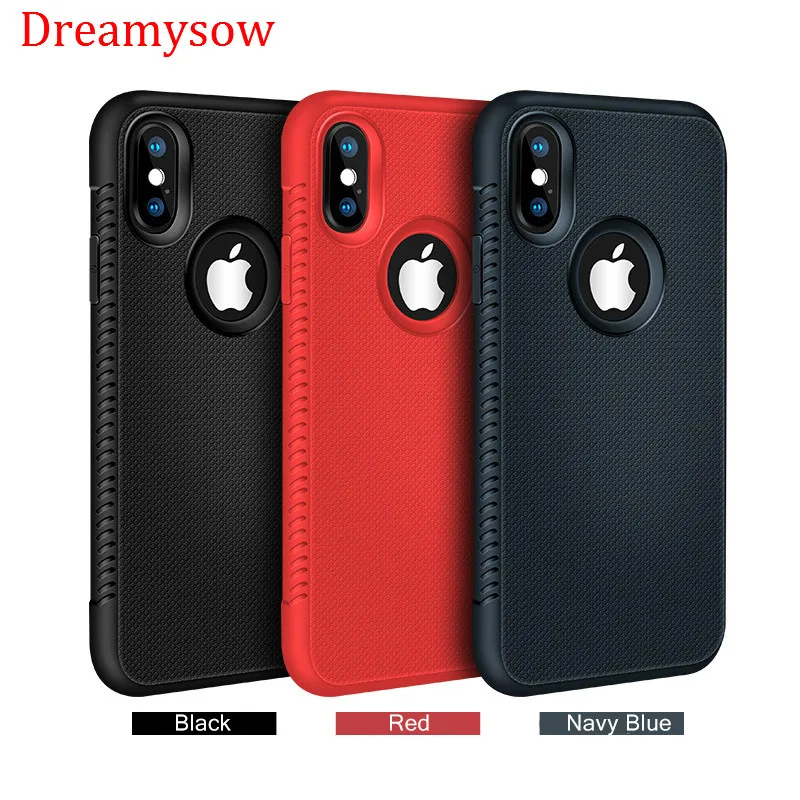 

For iphone X XS Max XR Case Anti Slip Matte Soft TPU Silicone Armor Protective Case For iphone 8 7 6 6s 5 5s SE Shockproof Cover