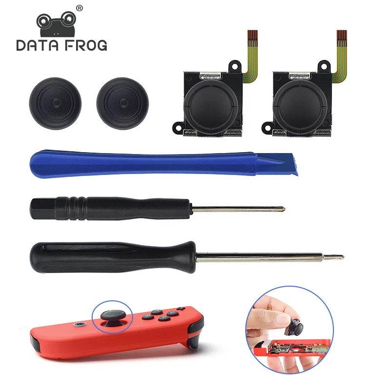 

7 In 1 Replacement Analog Joystick Thumb Stick For Nintend Switch Joy Con Controller Potentiometer 3D Sensor Module Repair Tool