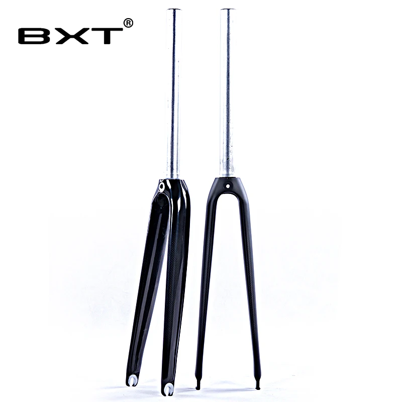 

Road bicycle fork alloy Carbon Fork 700C 1-1/8 matt/glossy V Brake used racing bicycle part carbon fiber road bike fork