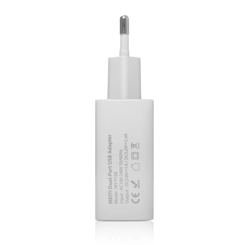 Meiyi 2.4a 5 فولت/1a usb شاحن السفر العالمي محول جدار محمولة eu قابس شاحن الهاتف المحمول الذكية ل فون اللوحي سامسونج Meiyi 2.4a 5 فولت/1a usb شاحن السفر العالمي محول جدار محمولة eu قابس شاحن الهاتف المحمول الذكية ل فون اللوحي سامسونج