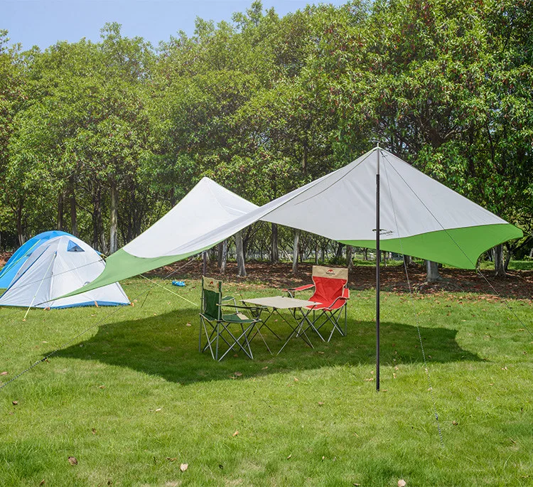 Barraca de Acampamento ao ar Naturehike Accessorie Pólos Tenda Portátil Liga Alumínio Sol Abrigo Dobrável Pólo Barraca Livre 7 barraca acampamento ao ar livre sol abrigo