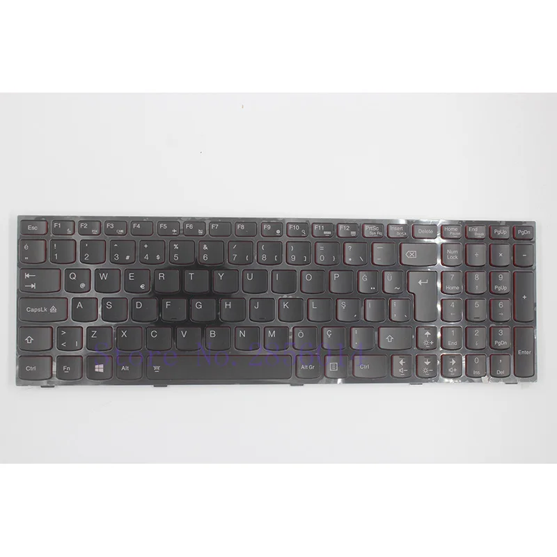 

NEW Turkey Laptop Keyboard For Lenovo Y590 Y500 Y510P TR Laptop Keyboard With Frame Blacklight