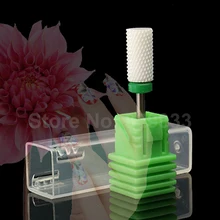 1 шт ногтей Керамика бор, фреза Бит цилиндр Топ 3/3" хвостовик белый лак для ногтей Уход за зубами педикюр подиатрии Маникюр Педикюр с насадками, для маникюрного салона