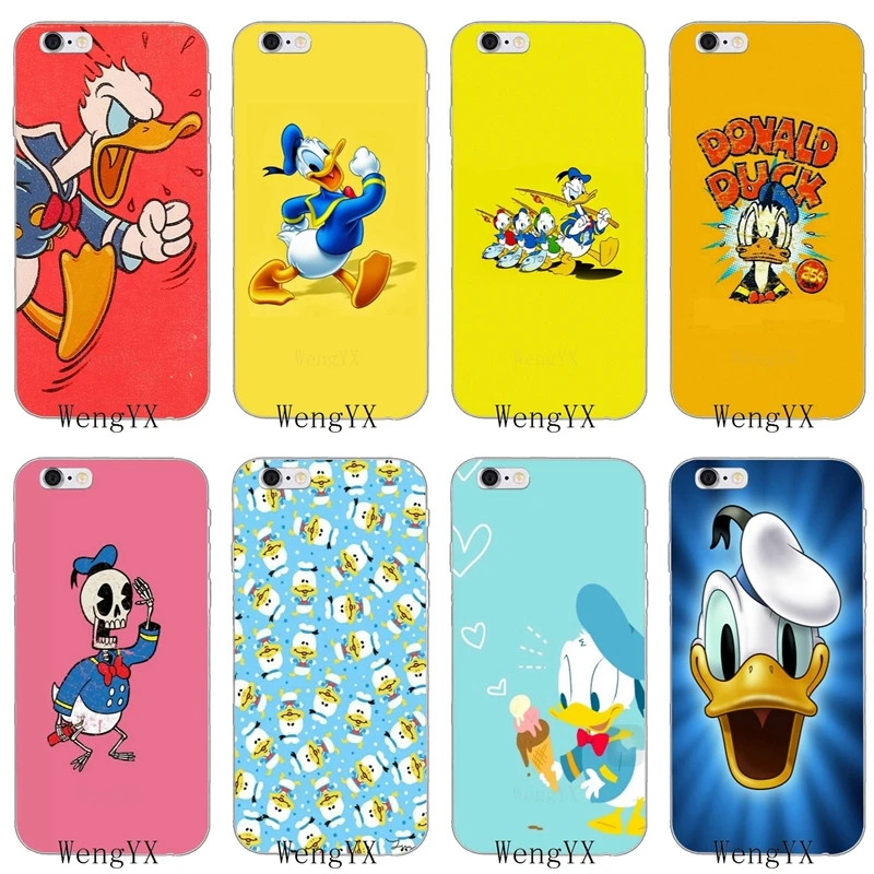 

funny cartoon Donald Duck Soft phone case For Xiaomi Mi A2 6X 8 SE Lite Mix Max 3 Redmi Note 6 6A Pro S2 Pocophone F1