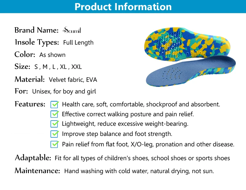 Soumit Детские стельки ортопедическая стелька-ступинатор X-Legs ортопедические стельки от плоскостопия малыш стельки для ухода за ногами