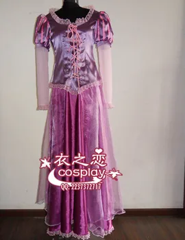 

[ Custom Made ] Beautiful Anime Purple Rapunzel Princess Cosplay Dress for Halloween Party Dropshipping