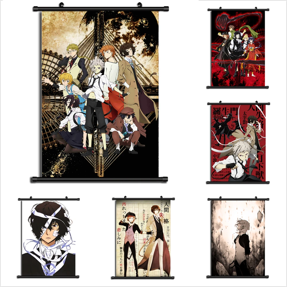 

Bungou Stray Dogs Anime Manga Wall Poster Scroll Home Decoration Wall Art