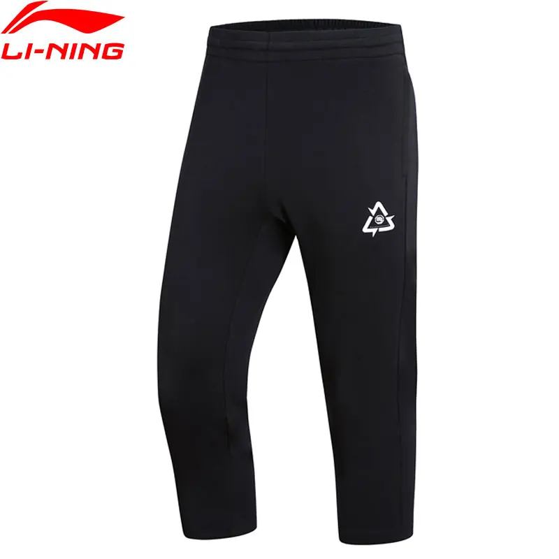 

(Clearance)Li-Ning Men Basketball Cropped Pants 87% Cotton 13% Polyester Regular Fit LiNing Sports Capris Pants AKQN035 MKY392