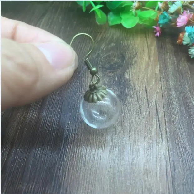 20sets 10pairs 16mm 18mm 20mm 25mm ball glass globe 10mm flower beads