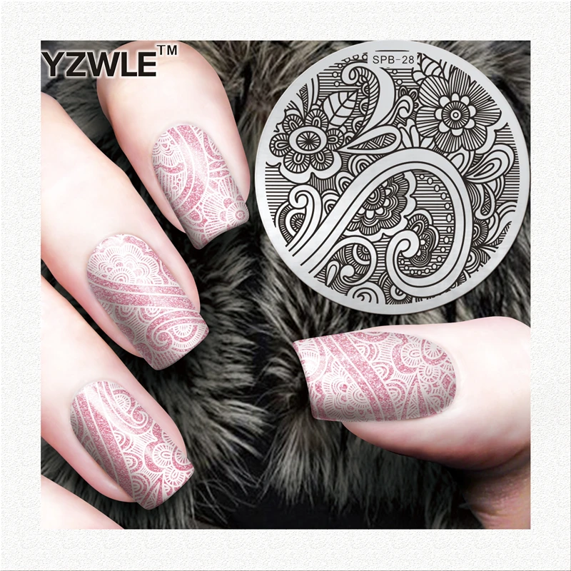 

Flower Christmas Vintage Pattern Nail Art Metal Plate Image Stamping Plates DIY Manicure Printing Template Plate Tools