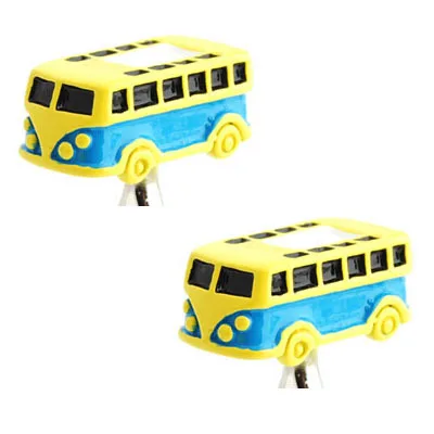 

School Bus Cufflink Cuff Link 1 Pair Retail Free Shipping Promotion