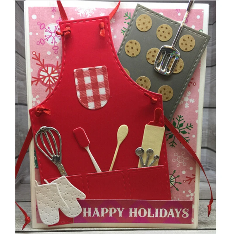 

Metal Kitchen Set Frame Cutting Dies for Scrapbooking 3D Stencils Embossing Paper Cards Crafts 2018 New Template Photo Decor