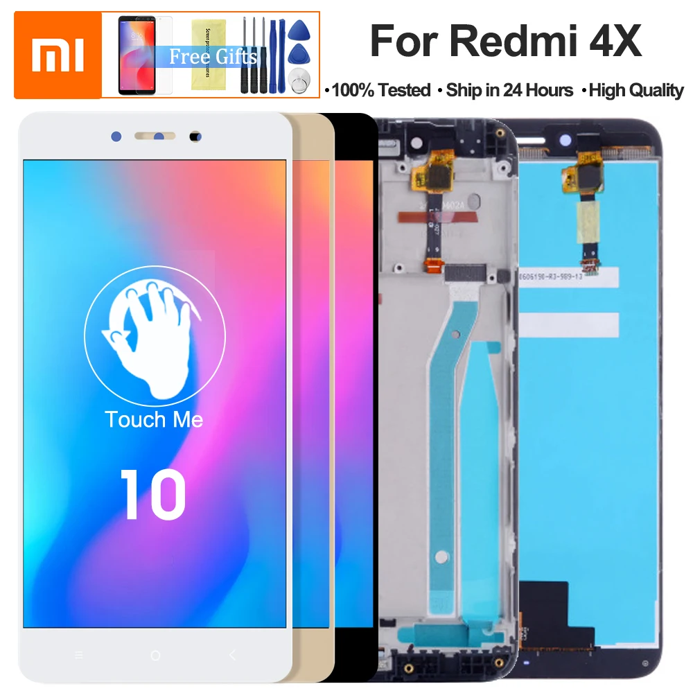

5.0 inch For Xiaomi Redmi 4X LCD Display Touch Screen Digitizer Assembly Replacement With Frame For Xiaomi Redmi 4X Pro Prime