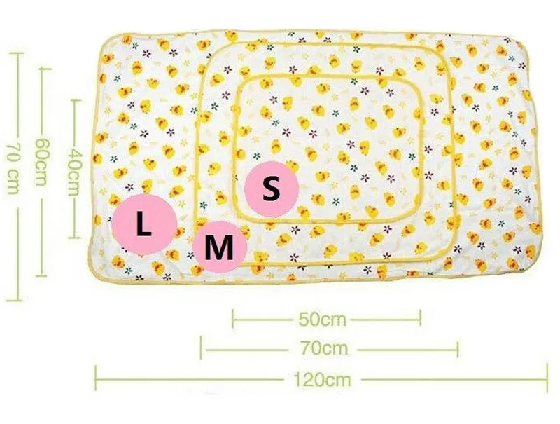 3 размера) Пеленальный Коврик для новорожденного ребенка, пеленальный коврик для младенца, пеленальный коврик для детской кроватки из водонепроницаемой хлопковой ткани