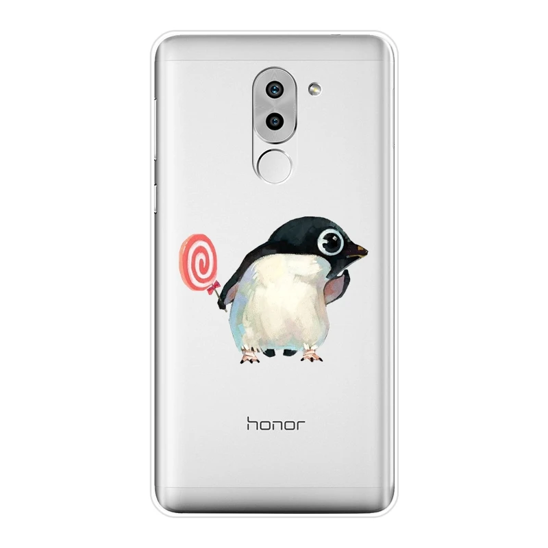 Чехол накладка для Huawei Honor 6A 4C 5C 6C Pro мягкий силиконовый чехол 4X 5A 5X 6 6X с собакой
