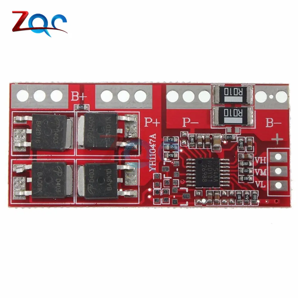 

4S 15A Li-ion Lithium Battery Protecting Module 4S BMS 18650 Charger Protection Board 14.4V 14.8V 16.8V 50*22*4mm