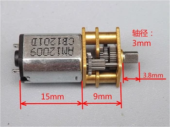 

10pcs/lot,N20 DC 3V 5V 6V 9V Gear Motor N20 DC Motor of Miniature Low-speed Motor Robot Motor with Metal Gear Box