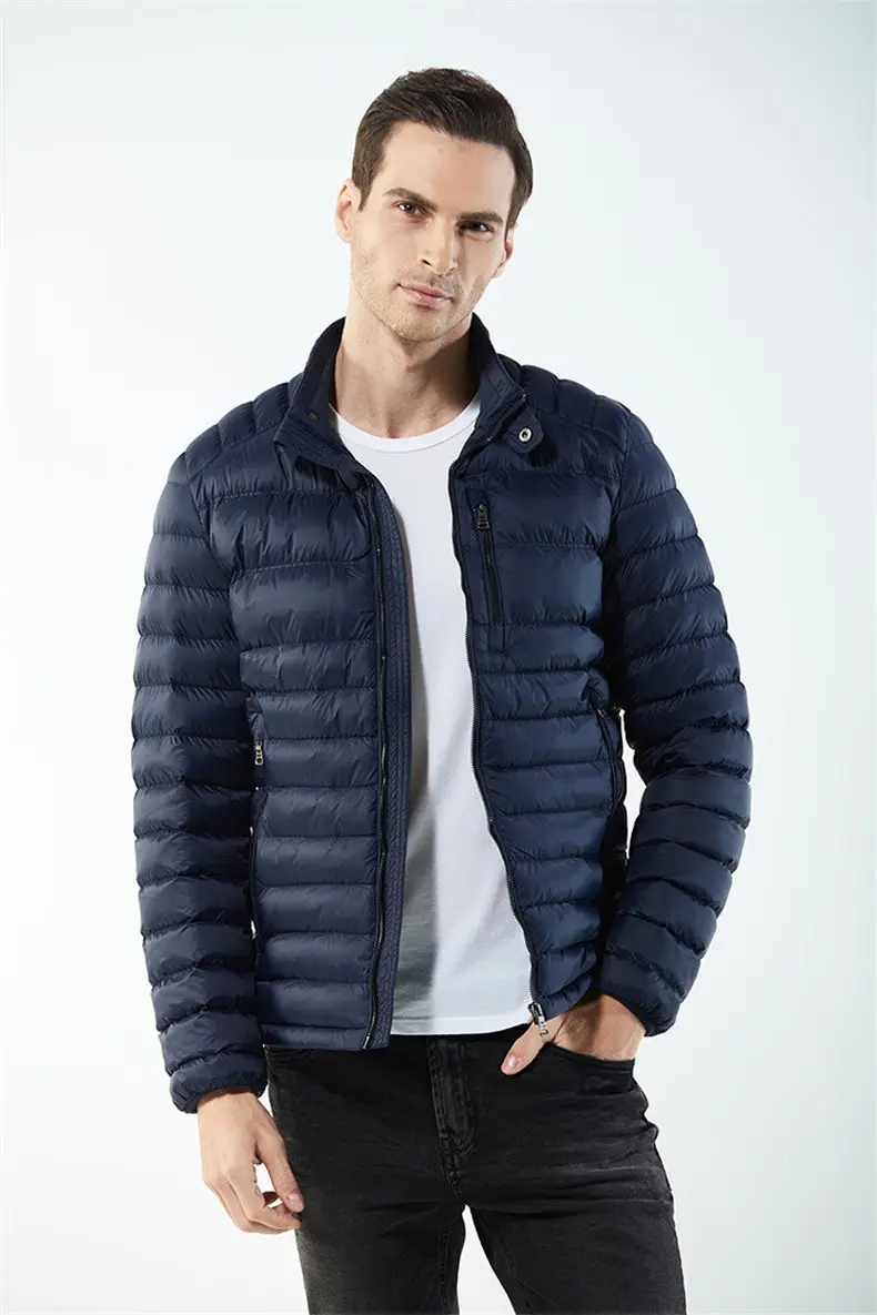 Brand Mens Jackets Wind Water Resistant Autumn Winter Stand Collar Male Jacket Coats Men Zipper Pockets US EU Size Machine Wash 10