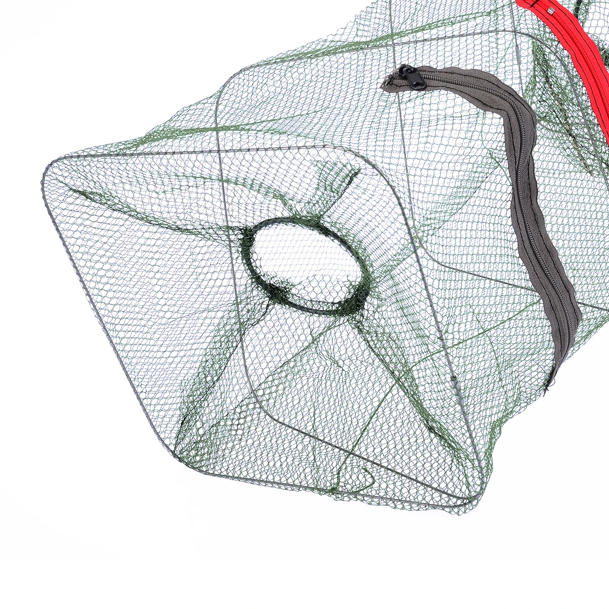 1Pcs Foldable Fishing Net Green Crab Fish Crawdad Shrimp Trap Cage Cast Network Practical Fishing Mesh Tackle