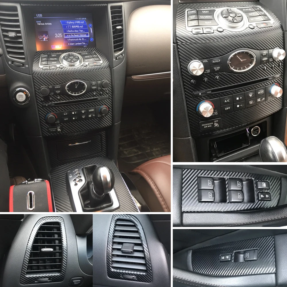 Для Infiniti QX70 FX35 FX37 FX50 внутренняя Центральная панель управления дверная ручка