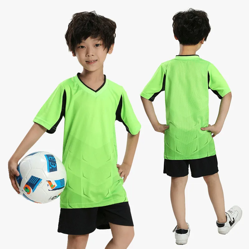 Football jerseys 2018 new kids blank soccer jerseys set chlidren football training jerseys suit