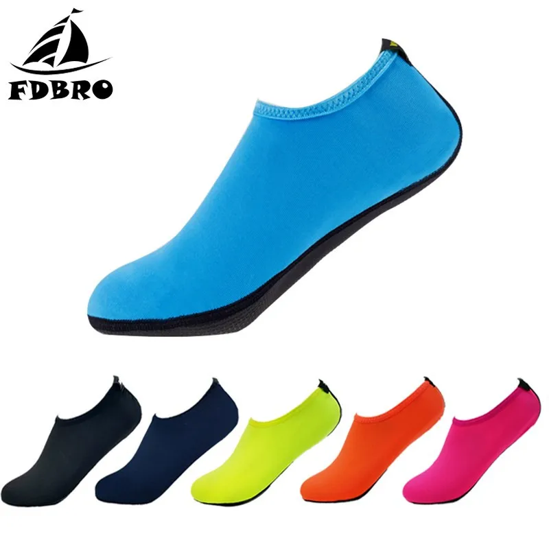 

FDBRO Swimming Water Shoes Diving Snorkeling Socks Fishing Flat Soft Walking Shoes Outdoor Beach Summer Sneaker Adult Unisex