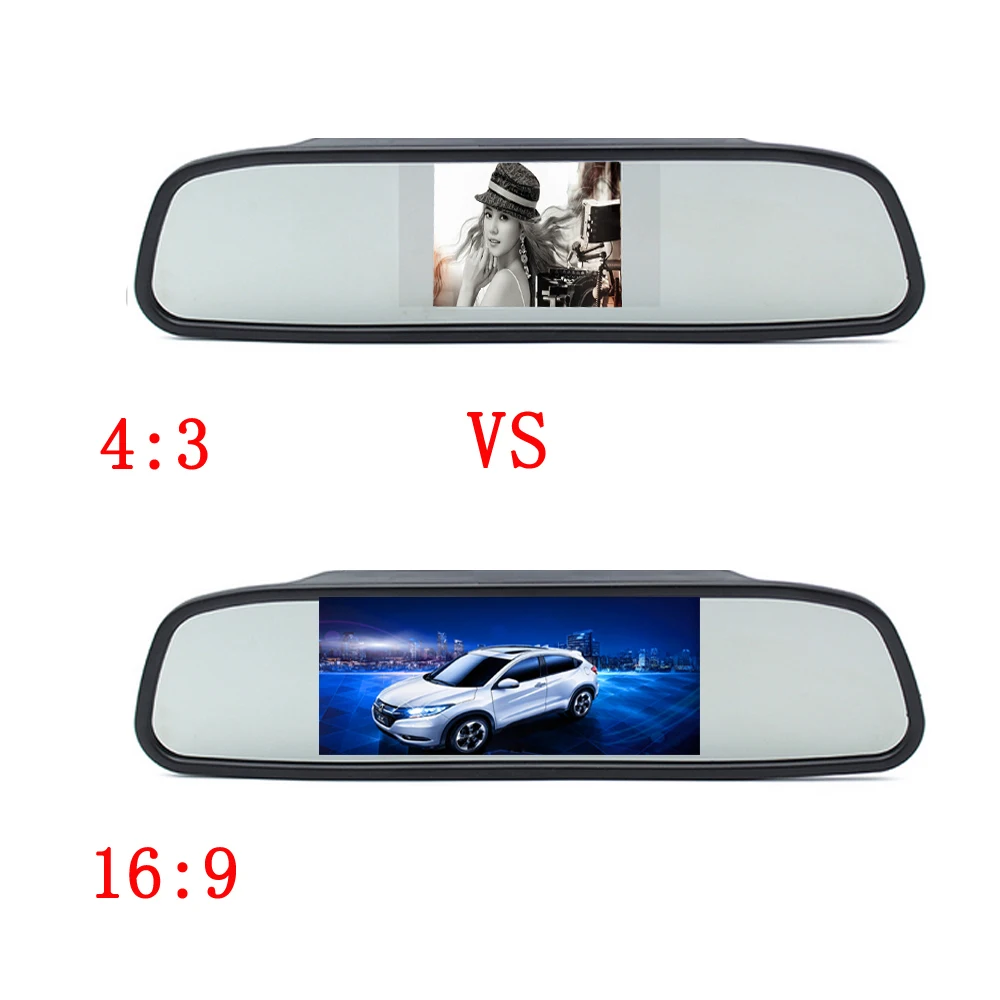 Автомобильный монитор Camecho 4 3 дюймовый экран для камеры заднего вида TFT ЖК дисплей
