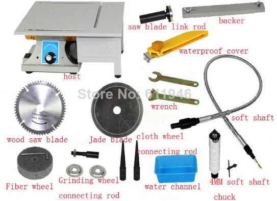 

Multi-Functional Saw Machine Bench Lathe Machine Electric Grinder / Polisher / Drill / Saw Tool 350w 10000 R/min